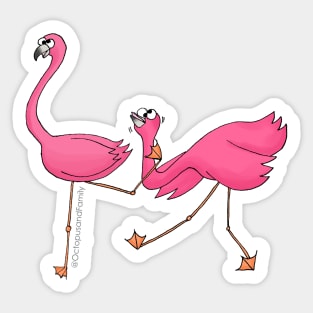 Loco Flamingo Sticker